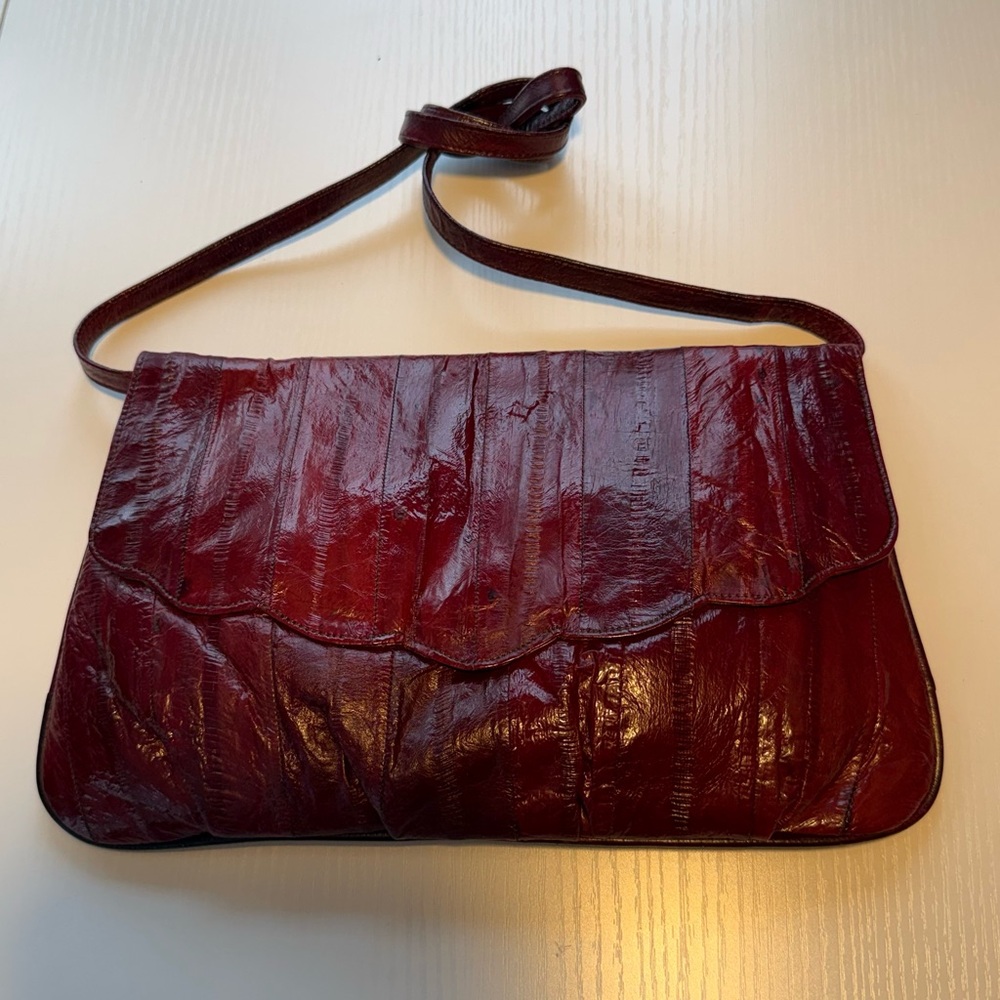 Vintage Burgundy Convertible Bag